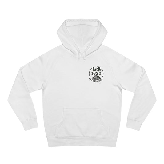 1620 Garage & Farm Hoodie — Vintage Mechanic Logo Pullover