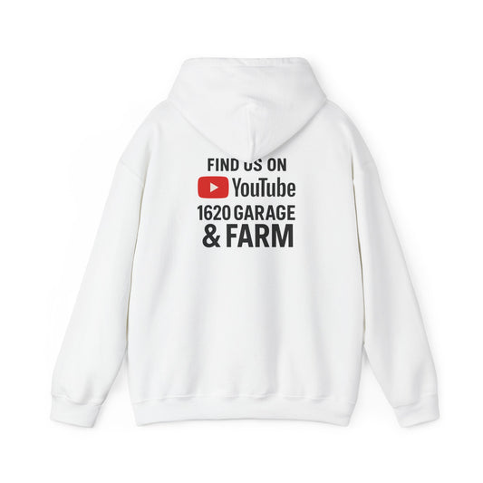 1620 Garage & Farm Hoodie — Vintage Farm Emblem Pullover